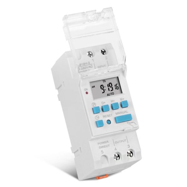 SINOTIMER TM919H-1 110V 16A DIN Rail 4 Pins Voltage Output Digital Switch Timer Automatic Cycle Timing Controller - Image 3