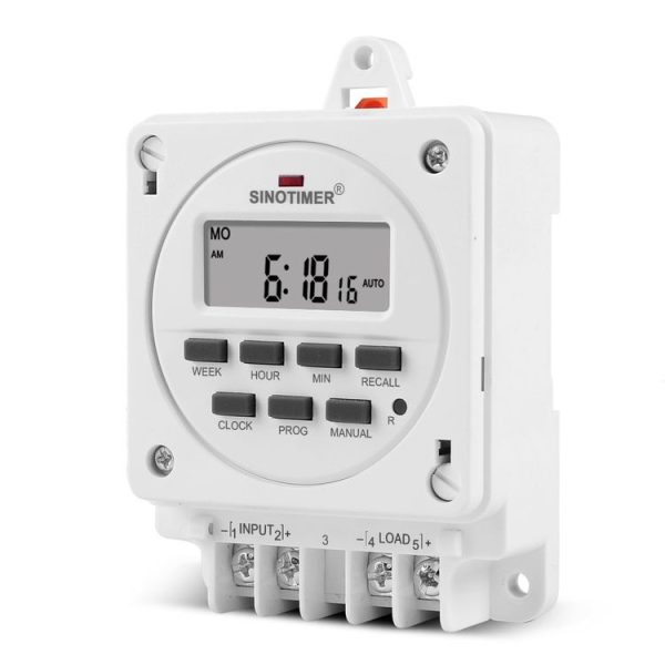 SINOTIMER TM618E -2 220V Smart Digital 7 Days Programmable Timer Switch 16A Controller With Mounting Base - Image 2