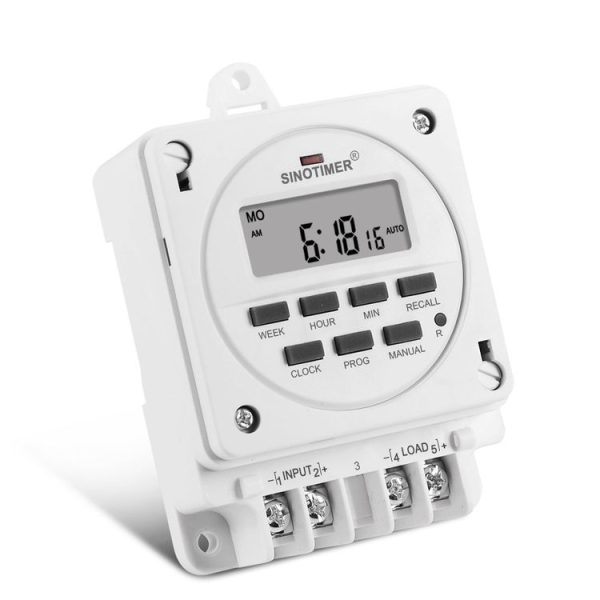 SINOTIMER TM618E -2 220V Smart Digital 7 Days Programmable Timer Switch 16A Controller With Mounting Base - Image 3