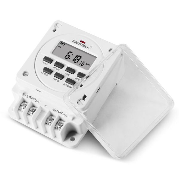 SINOTIMER TM618E -2 220V Smart Digital 7 Days Programmable Timer Switch 16A Controller With Mounting Base - Image 4