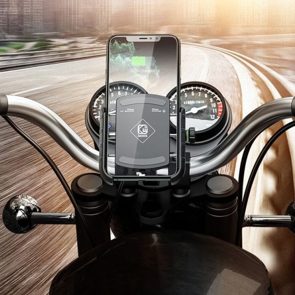 Kewig M8S Bicycle Aluminum Navigation Mount Outdoor Cycling Cell Phone Holder (Black) - Image 2