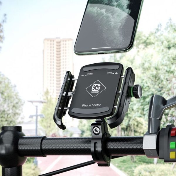 Kewig M8S Bicycle Aluminum Navigation Mount Outdoor Cycling Cell Phone Holder (Black) - Image 6