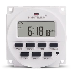 SINOTIMER Programmable Timer Switch Time Controller, Model: TM618H-1 110V