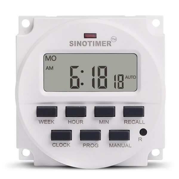 SINOTIMER Programmable Timer Switch Time Controller, Model: TM618H-1 110V