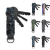 Compact Key Organizer Metal Key Chain Can Hold 2-6 Keys Black - Image 2
