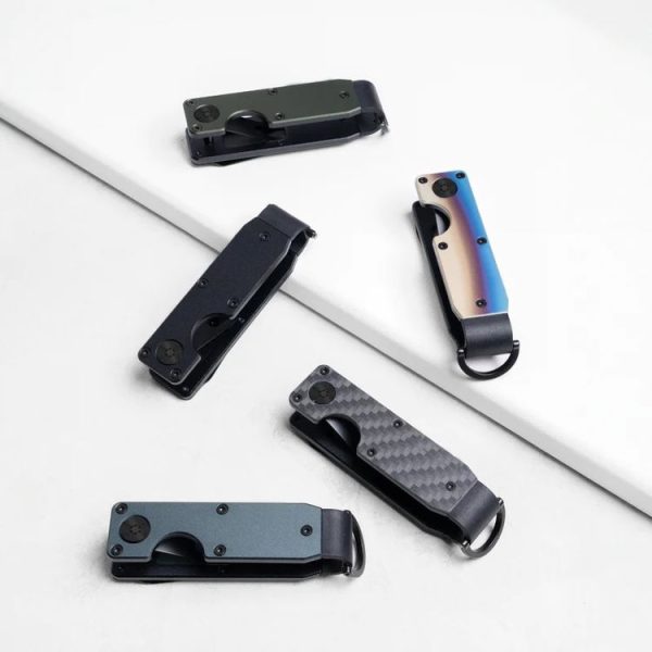 Compact Key Organizer Metal Key Chain Can Hold 2-6 Keys Black - Image 8