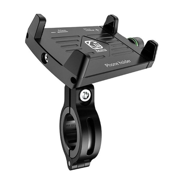 Kewig M7 Bicycle 4 Claws Aluminum Navigational Bracket Outdoor Cycling Cell Phone Holder (Black)