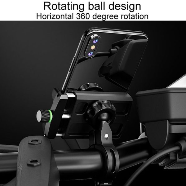 Kewig M7 Bicycle 4 Claws Aluminum Navigational Bracket Outdoor Cycling Cell Phone Holder (Black) - Image 5