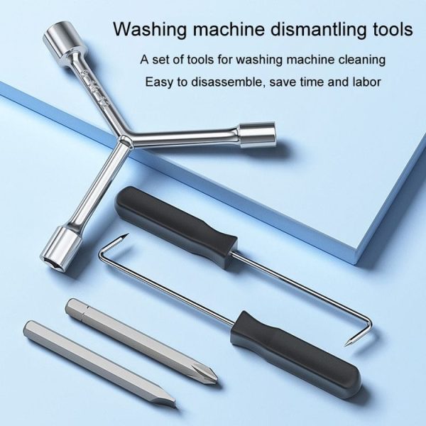 5pcs / Set Boiler Washing Machine Disassembly Cleaning Repair Tools Multifunctional Screwdriver Trident Wrench - Image 4
