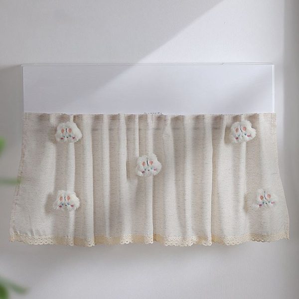Air Conditioner Windshield Anti-Direct Blow Baby Windshield Curtain Dust Cover, Model: White Rabbit