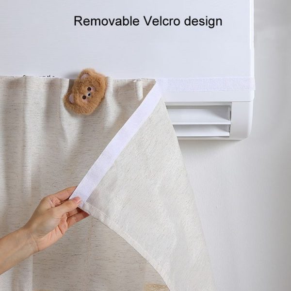 Air Conditioner Windshield Anti-Direct Blow Baby Windshield Curtain Dust Cover, Model: White Rabbit - Image 5