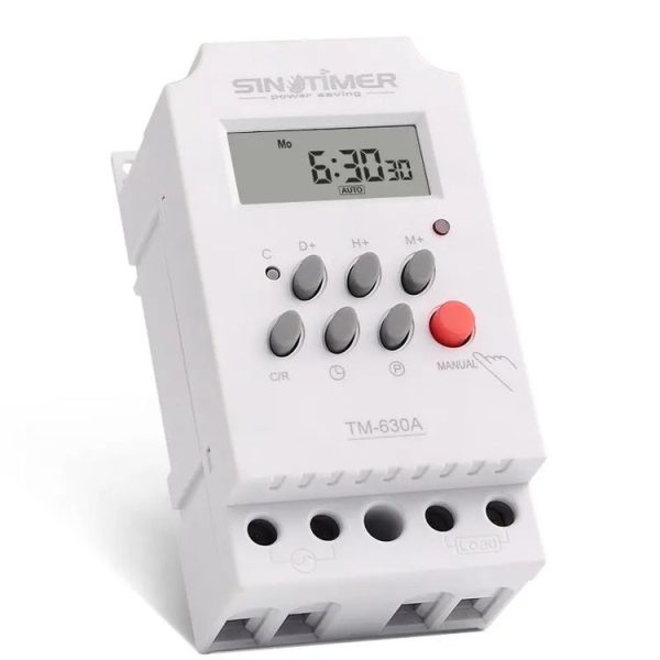 SINOTIMER TM630A-4 12V DC Timer Switch Din Rail Digital Weekly Programmable Time Relay - Image 2
