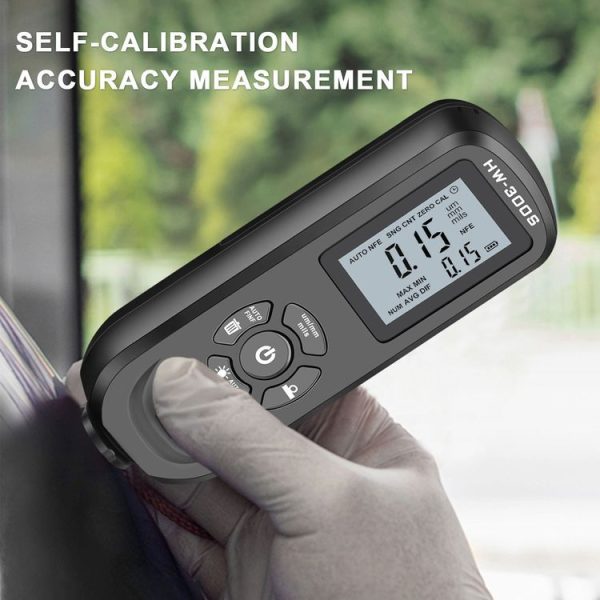 HW-300S High Precision Coating Thickness Gauge Anti-skid Paint Film Gauge (Orange Horizontal Screen) - Image 5