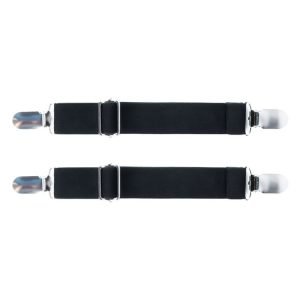 1pair Motorcycle Pant Leg Holder Multifunctional Portable Outdoor Riding Windproof Clip (Black)