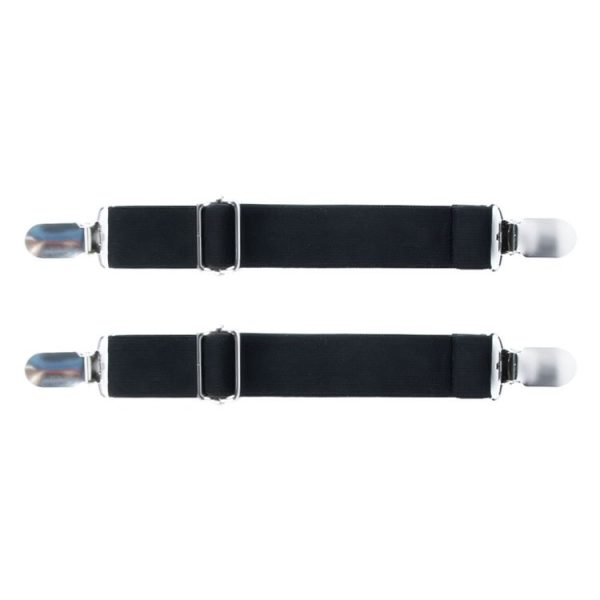 1pair Motorcycle Pant Leg Holder Multifunctional Portable Outdoor Riding Windproof Clip (Black)