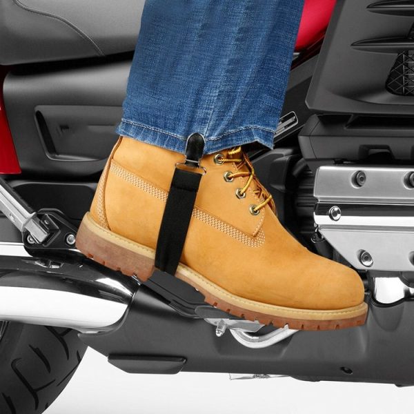 1pair Motorcycle Pant Leg Holder Multifunctional Portable Outdoor Riding Windproof Clip (Black) - Image 2