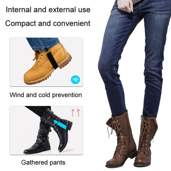 1pair Motorcycle Pant Leg Holder Multifunctional Portable Outdoor Riding Windproof Clip (Black) - Image 5