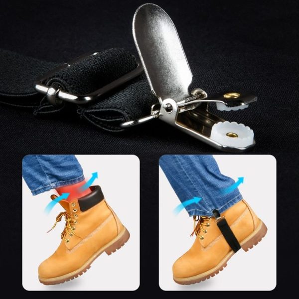 1pair Motorcycle Pant Leg Holder Multifunctional Portable Outdoor Riding Windproof Clip (Black) - Image 7