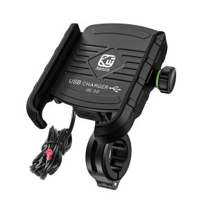Kewig M8 Motorcycle Navigation Phone Holder Outdoor Riding Charging Bracket (Black)