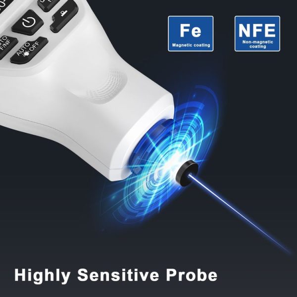HW300-MAX Coating Thickness Gauge Anti-skid Paint Film Tester (White) - Image 6