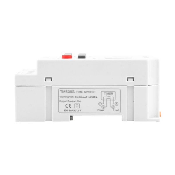 SINOTIMER TM630S-K 85-265V AC 30A Timer Switch 1 Second Interval Weekly Programmable Time Relay - Image 3
