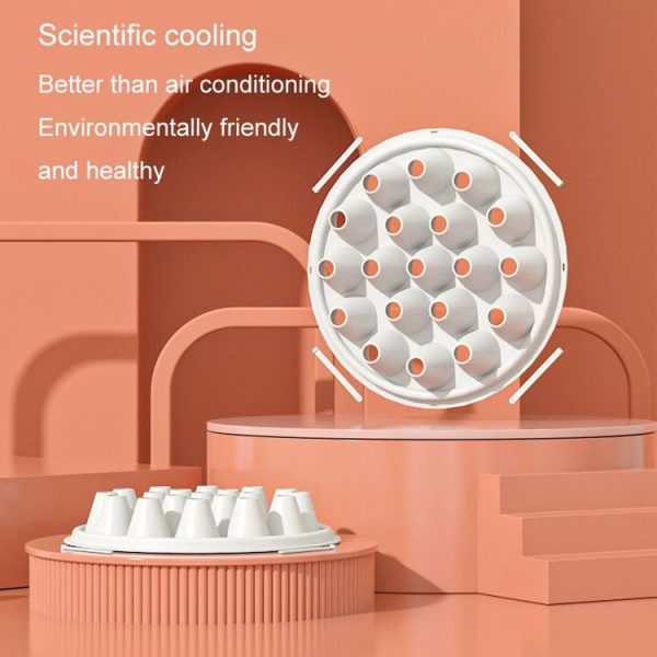 Fan Cooling Cover Homemade Physical Cooling Round Air Conditioning Sense Artifact (Black) - Image 4
