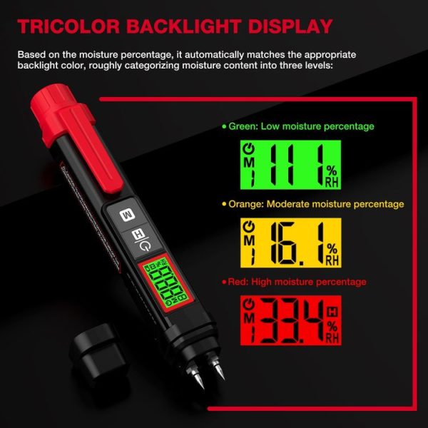 HABOTEST Wood Moisture Content Rapid Tester - Image 5
