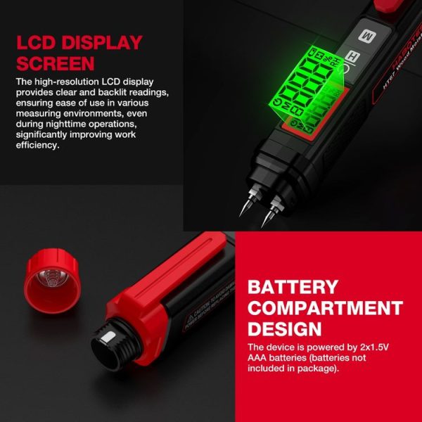HABOTEST Wood Moisture Content Rapid Tester - Image 8