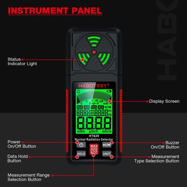 HABOTEST Nuclear Radiation Pollution Radioactive Marble Detector - Image 5
