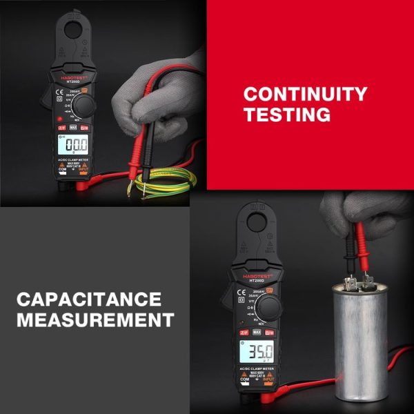 HABOTEST Mini Clamp Multimeter Portable Digital Ammeter - Image 10