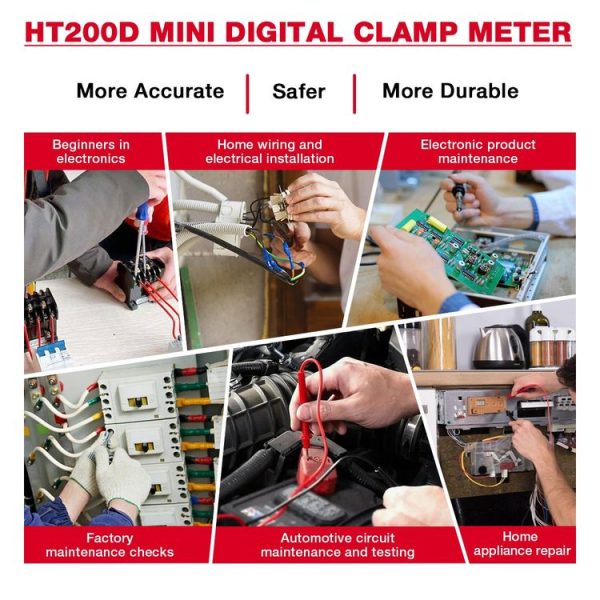 HABOTEST Mini Clamp Multimeter Portable Digital Ammeter - Image 13