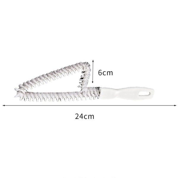 Multipurpose Window Trough Cleaning Tool Household Kitchen Stovetop Crevice Brush (White) - Image 2