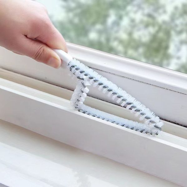 Multipurpose Window Trough Cleaning Tool Household Kitchen Stovetop Crevice Brush (White) - Image 6