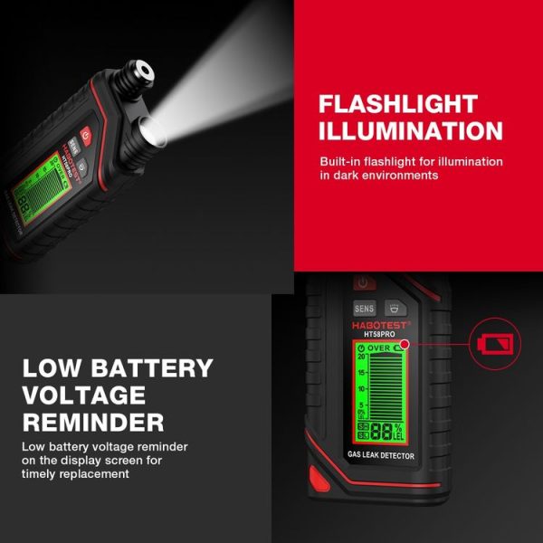 HABOTEST Portable Rechargeable Gas Detector - Image 9