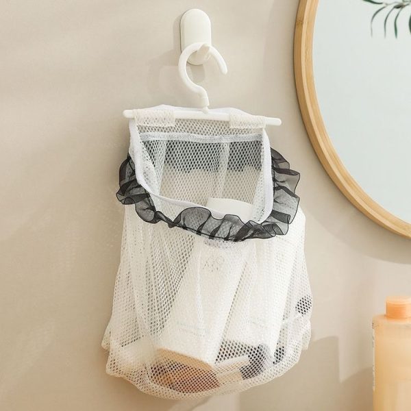 Wall Hanging Storage Bag Drying Underwear Mesh Pocket Cosmetic Storage Hanging Bag, Model: Without Lace - Image 5
