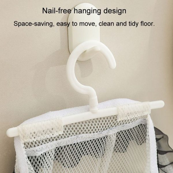 Wall Hanging Storage Bag Drying Underwear Mesh Pocket Cosmetic Storage Hanging Bag, Model: Without Lace - Image 7