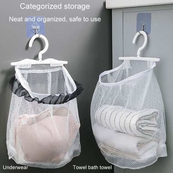 Wall Hanging Storage Bag Drying Underwear Mesh Pocket Cosmetic Storage Hanging Bag, Model: Without Lace - Image 9