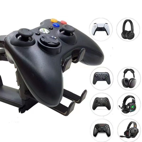 360 Degree Rotation Headset Bracket With Game Handle Organizer (Black) - Image 5
