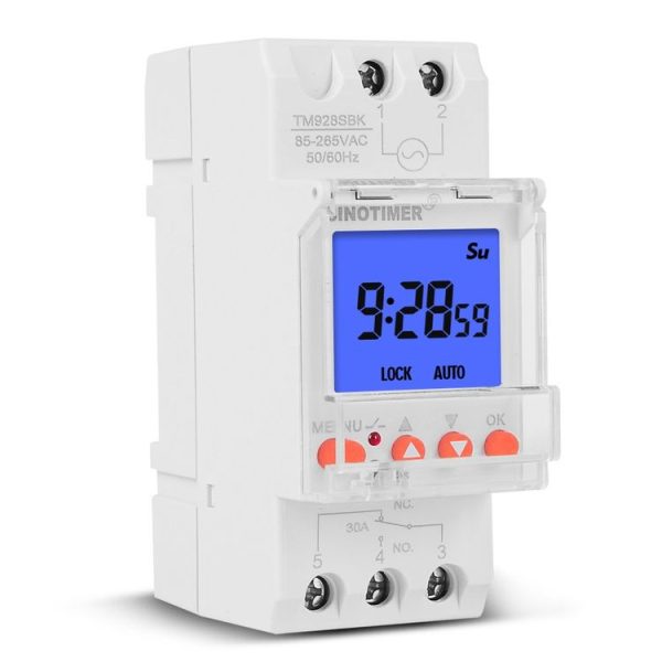 SINOTIMER TM928SBKL 85-265V 30A 1 Second to 168 Hours Programmable Electronic Time Switch - Image 2