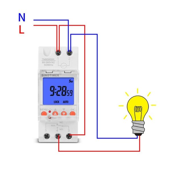 SINOTIMER TM928SBKL 85-265V 30A 1 Second to 168 Hours Programmable Electronic Time Switch - Image 6