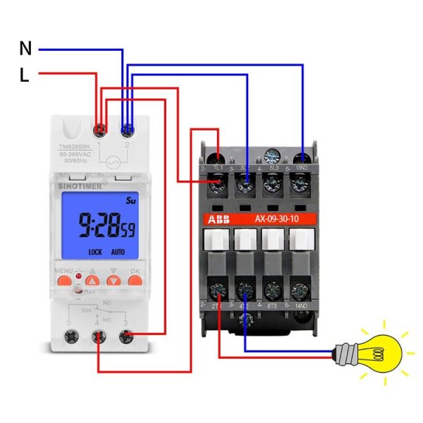 SINOTIMER TM928SBKL 85-265V 30A 1 Second to 168 Hours Programmable Electronic Time Switch - Image 7