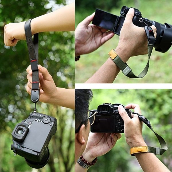 Cwatcun H81 Leather Camera Quick Detachable Non-Slip Wrist Strap (Black) - Image 10