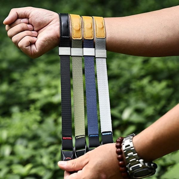 Cwatcun H81 Leather Camera Quick Detachable Non-Slip Wrist Strap (Black) - Image 9