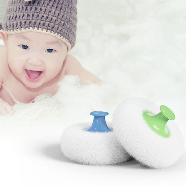 Hair Salon Cleanup Dry Powder Wipe Baby Talcum Powder Puff Box (Green) - Image 7