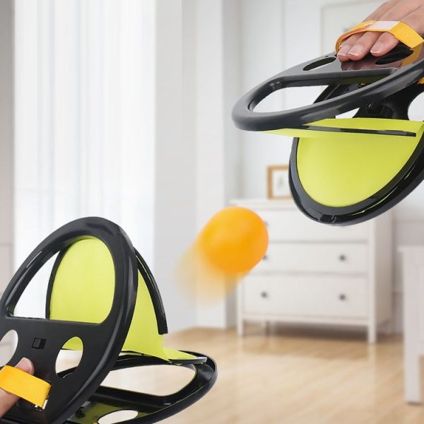 Children Hand Clip Ball Toys Outdoor Parents And Children Hand Pong Toys With 2 Balls (Black) - Image 10