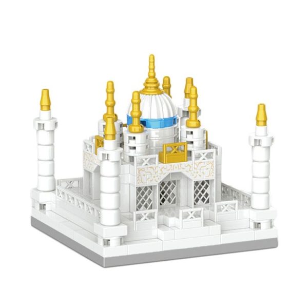 288pcs / Box High Difficulty Micro-Particle Taj Mahal Castle Building Blocks Children Puzzle Toys Festival Gift