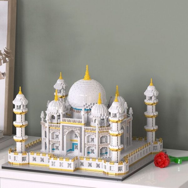 288pcs / Box High Difficulty Micro-Particle Taj Mahal Castle Building Blocks Children Puzzle Toys Festival Gift - Image 3