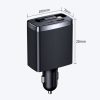 Car Retractable Charger One To Three Automobile Cigarette Lighter, Interface: Type-C - Image 3
