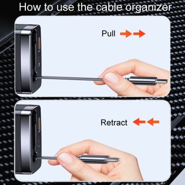 Car Retractable Charger One To Three Automobile Cigarette Lighter, Interface: Type-C - Image 7
