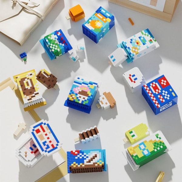 6086-1 Lez Childhood Memory Ice-Cream Series Micro-Particle Building Block Toys Birthday Gift - Image 3
